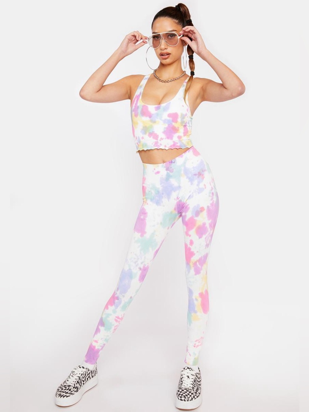 Spiritual Gangster TIE‎ DYE MOONBEAM LOVE SCULPT SEAMLESS LEGGINGS Size XS/S